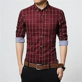 slim fit red shirt